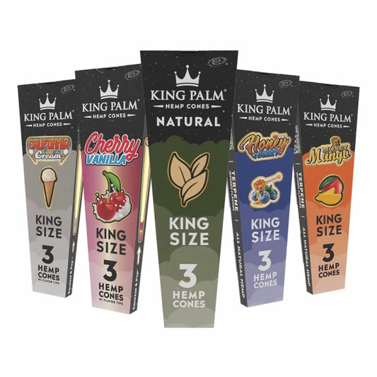 King Palm Kingsize Hemp Cones - 3 Pack