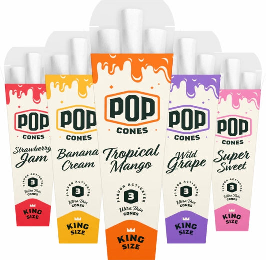 Pop Cones Kingsize Ultra Thin - 3 Pack