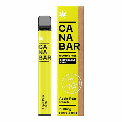 Vitality Ca Na Bar 500mg CBD Vape Bars - Various Flavours