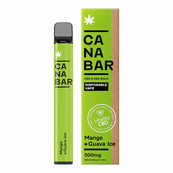 Vitality Ca Na Bar 500mg CBD Vape Bars - Various Flavours