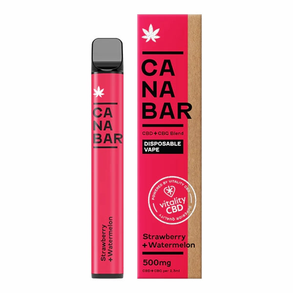 Vitality Ca Na Bar 500mg CBD Vape Bars - Various Flavours