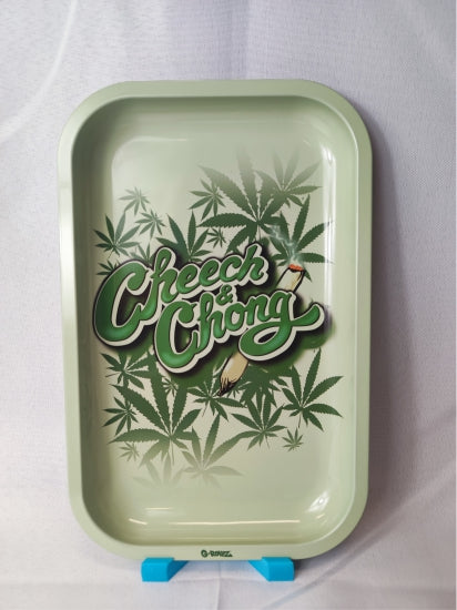 G-Rollz Cheech & Chong 'Weed Leaf' Style Metal Rolling Tray