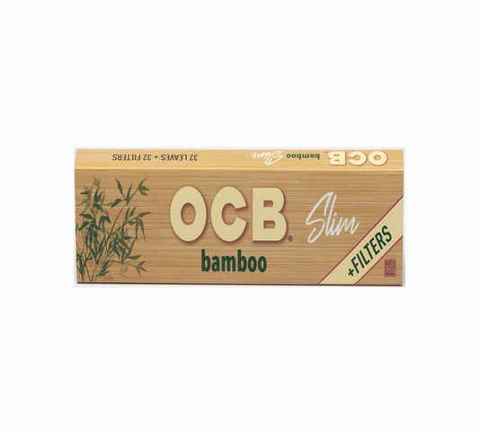 OCB Bamboo Kingsize Slim Papers With Tips