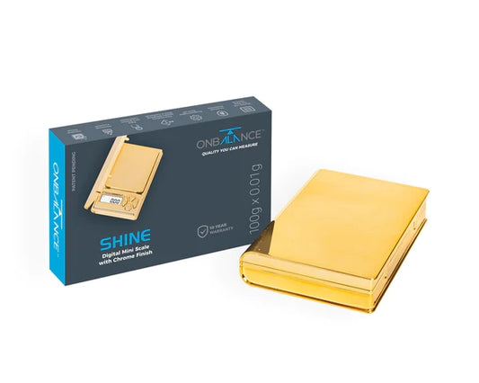 OnBalance Shine Chrome Gold Digital Scales 100g x 0.01g