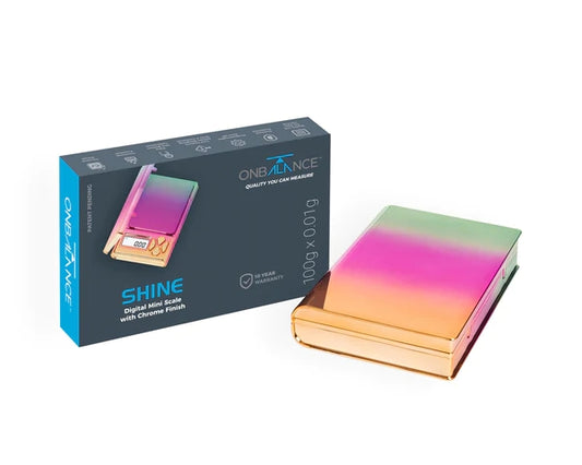 OnBalance Shine Chrome Rainbow Digital Scales 100g x 0.01g