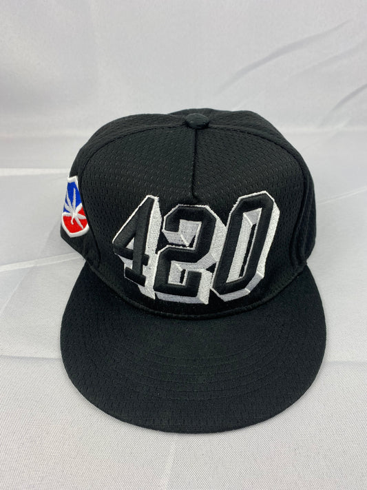 Black 420 Snap Back