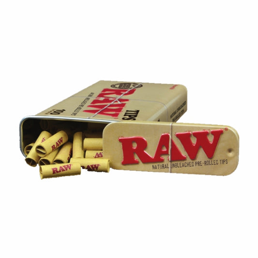 RAW Pre Rolled Tips Tin