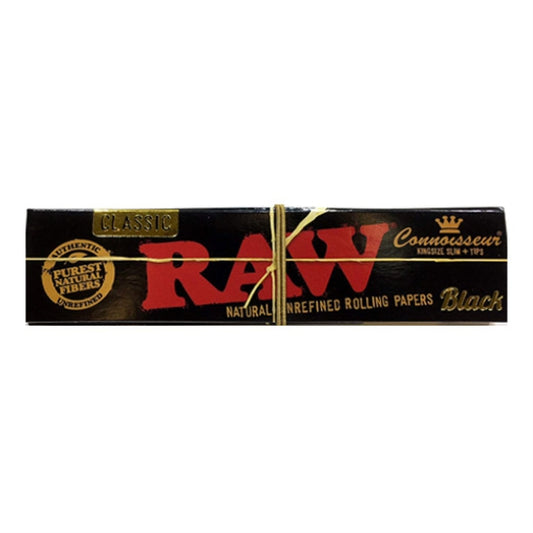 RAW Black Kingsize Slim Connoisseur Papers