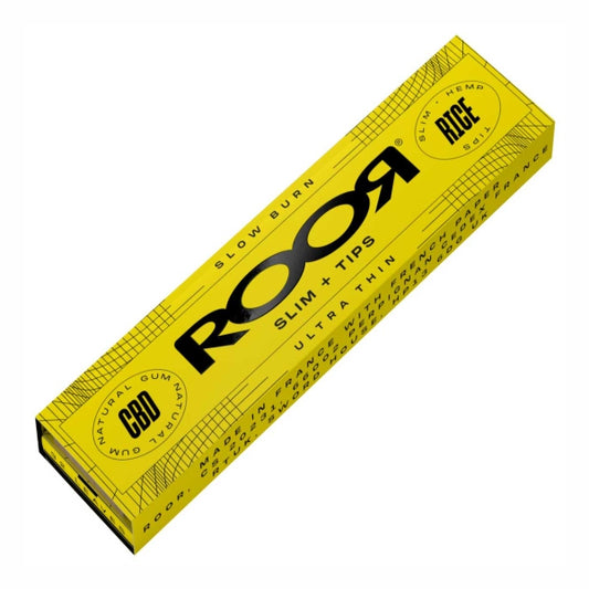 Roor Kingsize Slim Papers Rice Paper With Tips