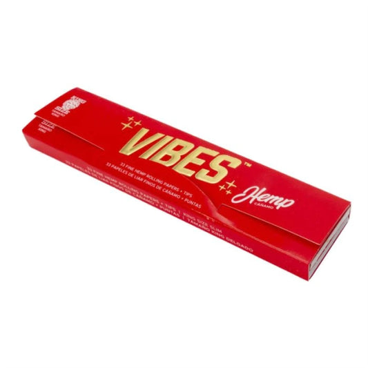 Vibes Kingsize Slim Hemp Papers With Tips