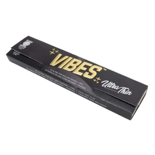 Vibes Kingsize Slim Ultra Thin Papers With Tips