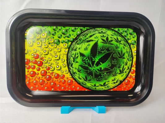 'Weed Planet' Style Metal Rolling Tray