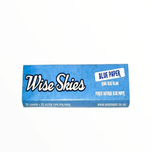 Wise Skies Blue Papers Kingsize Slim With Tips