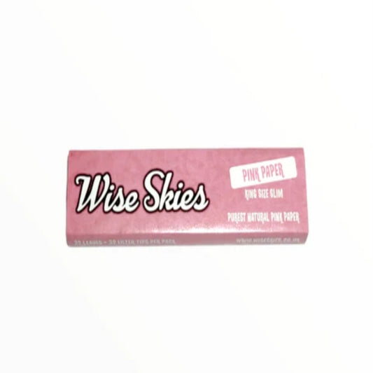 Wise Skies Pink Papers Kingsize Slim With Tips